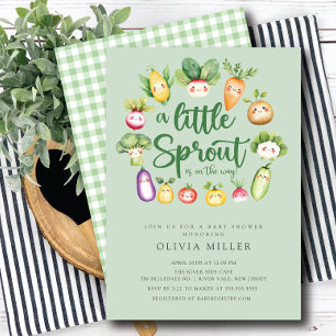  Sweet Sprout Baby Shower Invitation