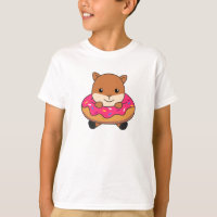 Sweet Squirrel Funny Animals In Donut Pink