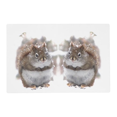 Sweet Squirrels Laminated Placemat