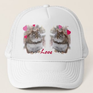 Sweet Squirrels Valentine Trucker Hat