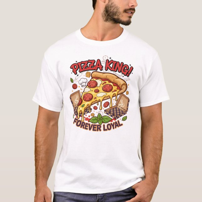 Sweet Stack Love – Pancake & Waffle Cartoon Tee (Front)