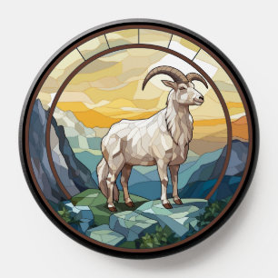 Sweet Stained Glass Big Horn Sheep PopSocket