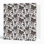 Sweet Standard Schnauzer Miniature Pet Puppy Dog 3 Ring Binder