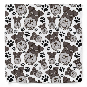 Sweet Standard Schnauzer Miniature Pet Puppy Dog Bandana