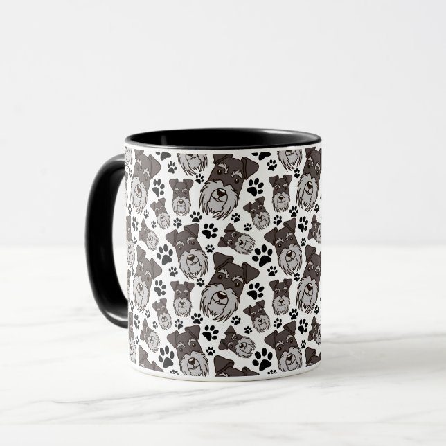 Sweet Standard Schnauzer Miniature Pet Puppy Dog Mug (Front Left)