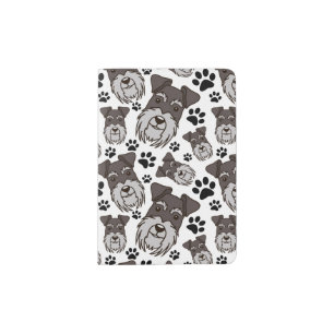 Sweet Standard Schnauzer Miniature Pet Puppy Dog Passport Holder