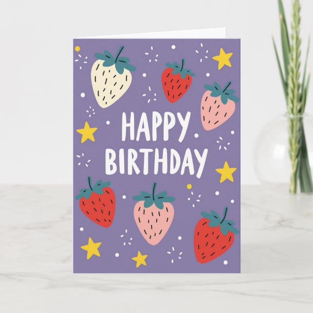 Sweet Star Birthday Card (Front)