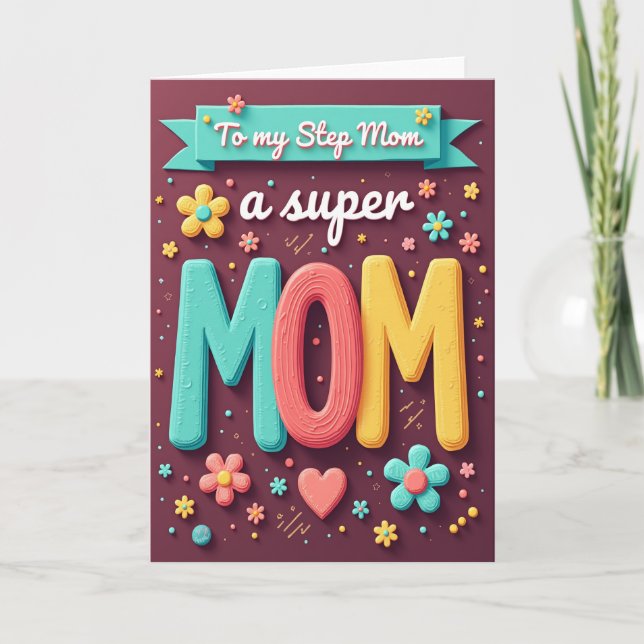 Sweet Step Moms Day Candy Card (Front)