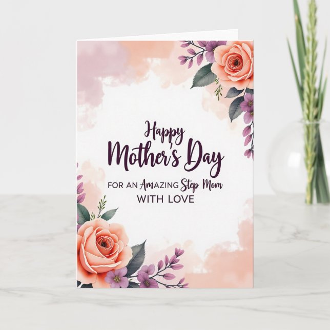 Sweet Step Moms Day Card (Front)