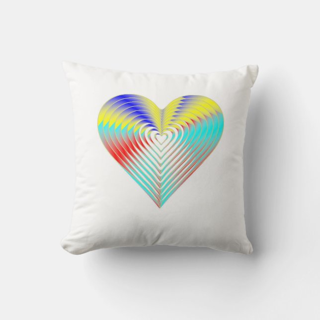 Sweet Sticky Rainbow Throw Pillow (Front)