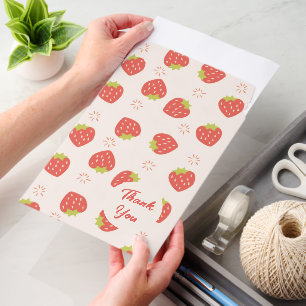 Sweet Strawberries Pattern Personalized Envelope Mailers