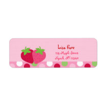 Sweet Strawberry Address Labels