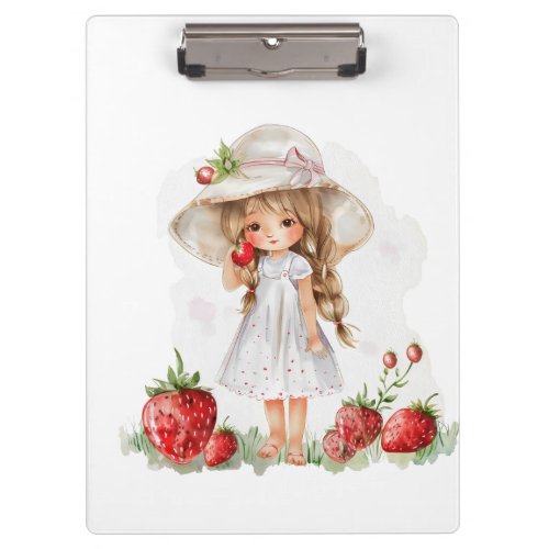 Sweet Strawberry Art Clipboard