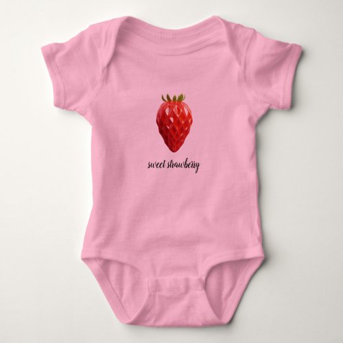 sweet strawberry baby bodysuit