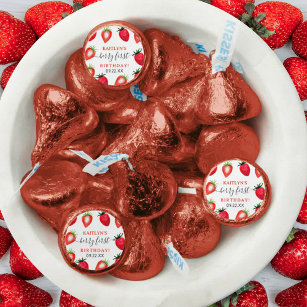 Sweet Strawberry Berry First 1st Birthday Hershey®'s Kisses®