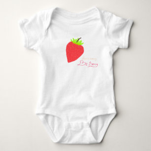 Sweet Strawberry Berry Pattern Cute Fruit Design Baby Bodysuit