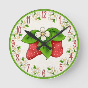 Sweet Strawberry Clock