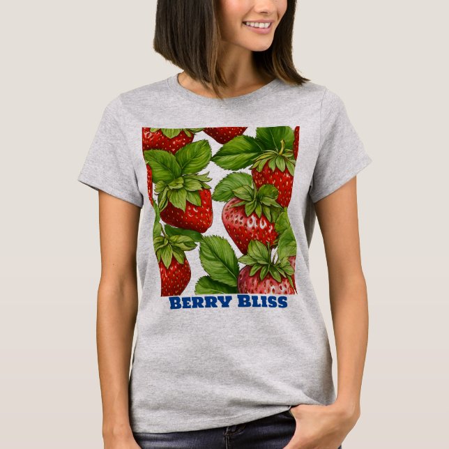 Sweet Strawberry Delight: Women's T-Shirt (Front)