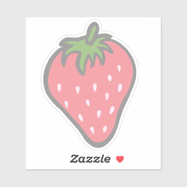 Sweet Strawberry design Sticker (Sheet)