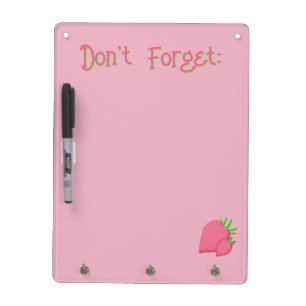 Sweet Strawberry Dry Erase Board