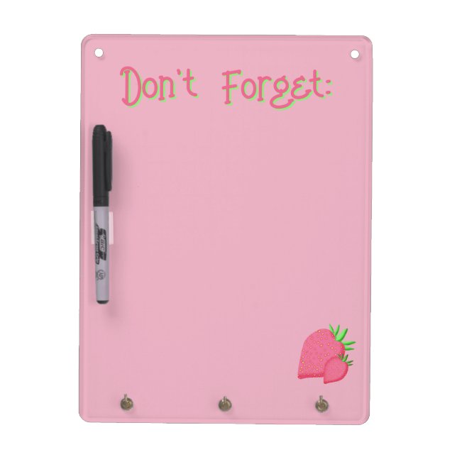 Sweet Strawberry Dry Erase Board (Front)