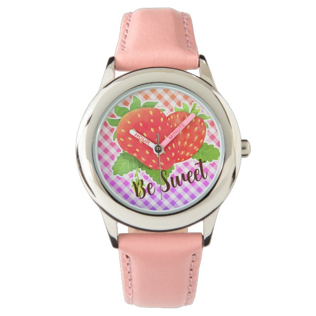 Sweet Strawberry eWatch Watch (Front)