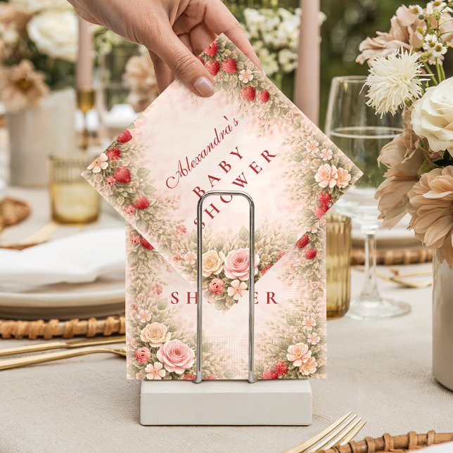 Sweet Strawberry Garden Napkins (Creator Uploaded)