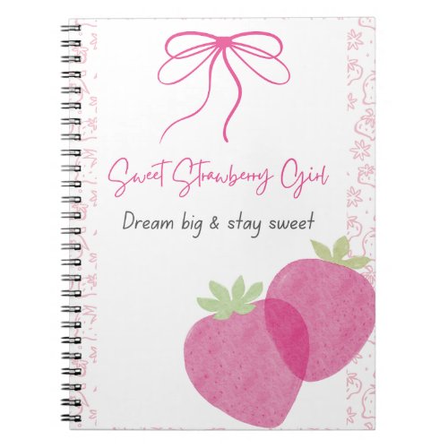 Sweet Strawberry Notebook