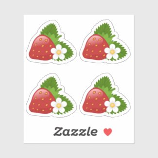 Sweet Strawberry, Set of 4