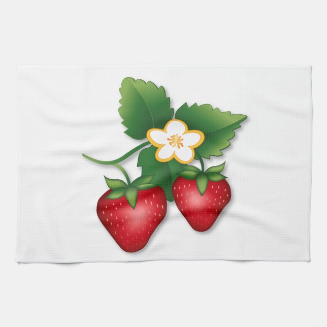 Sweet Strawberry Shortcake Towel (Horizontal)