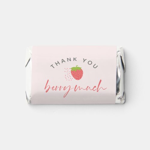 Sweet Strawberry Thank You Berry Much Birthday Hersheys Miniatures