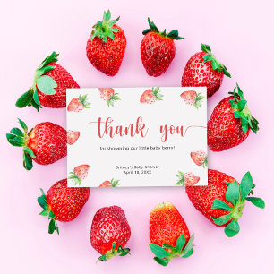 Sweet strawberry - thank you card