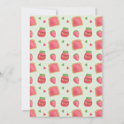 Sweet Strawberry Toast and Jam Birthday Party Invitation Zazzle
