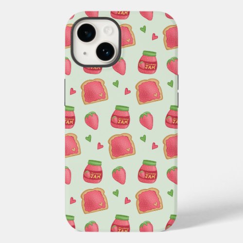 Sweet Strawberry Toast and Jam Case_Mate iPhone 14 Case
