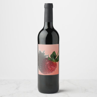 sweet strawberry wine label