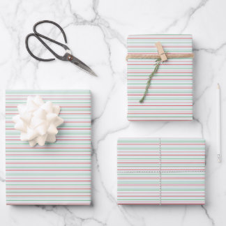 Sweet Stripe Wrapping Paper Sheets