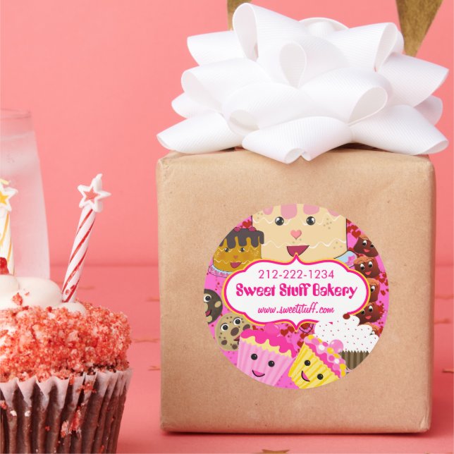 Sweet Stuff Candy Cake Cookies and Cupcake Sticker (Party)