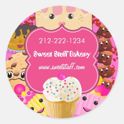 Sweet Stuff Candy Cake Cookies and Cupcake Sticker