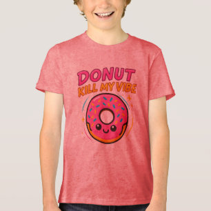 Sweet & Stylish – Cute Donut Graphic T-Shirt Tri-Blend Shirt