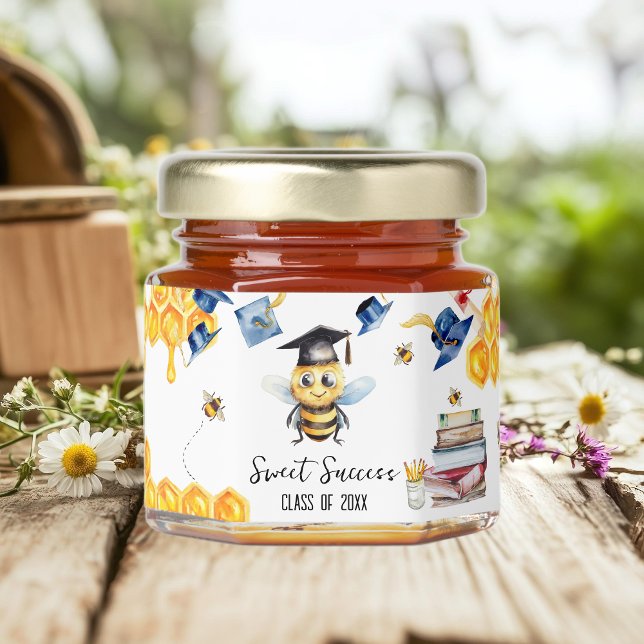 Sweet Success | Personalized Graduation Honey Jar Favors (Creator Uploaded)
