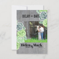 Sweet Succulents Photo Delay The Date