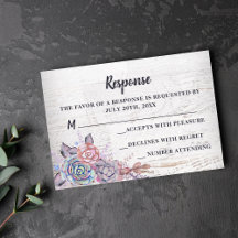 Sweet Succulents Rustic Watercolor Mauve Response