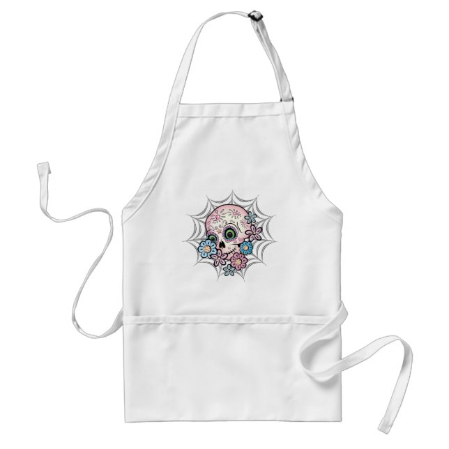 Sweet Sugar Skull Adult Apron (Front)