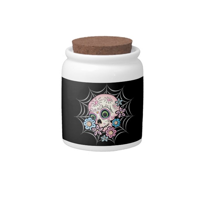 Sweet Sugar Skull Candy Jar (Front)