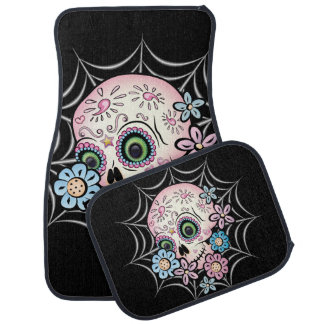 Sweet Sugar Skull Car Mat