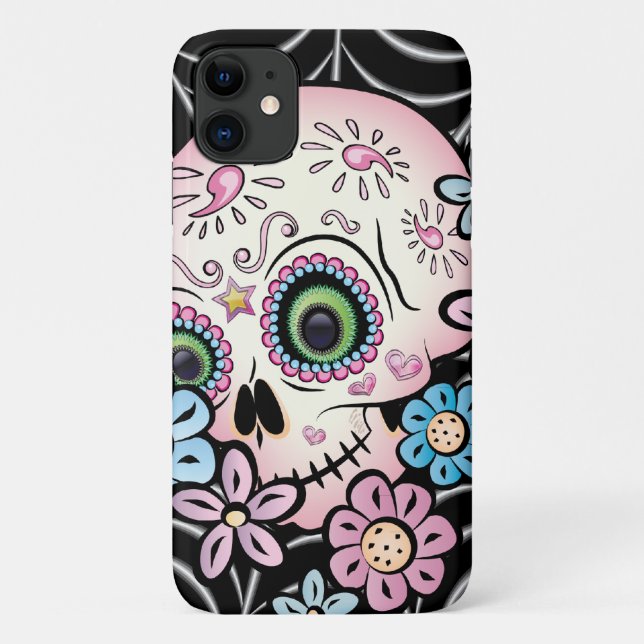 Sweet Sugar Skull  Case-Mate iPhone Case (Back)