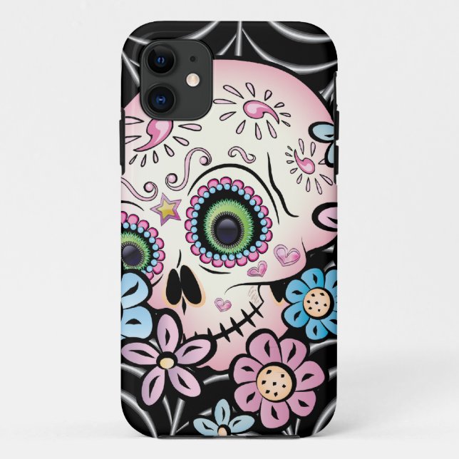 Sweet Sugar Skull Case-Mate iPhone Case (Back)