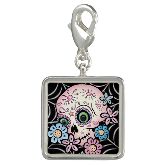 Sweet Sugar Skull Charm (Front)