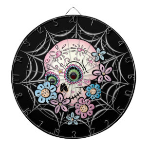 Sweet Sugar Skull Dart Board