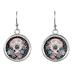 Sweet Sugar Skull Earrings